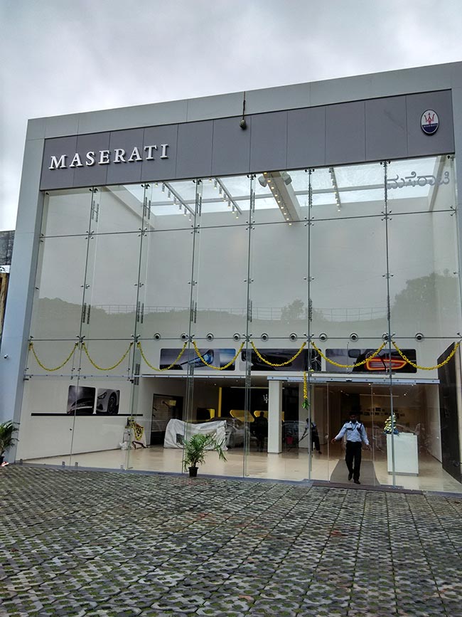 Maserati Showroom located in Bangalore