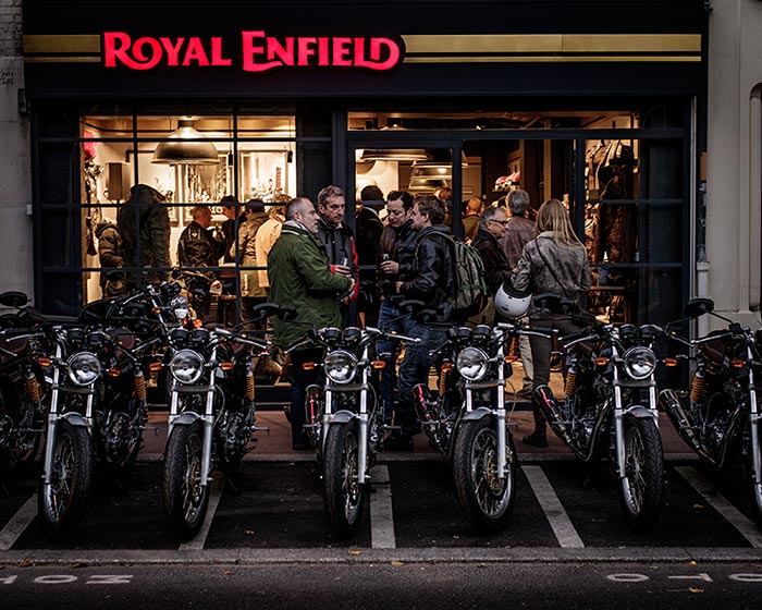 Royal Enfield Store opened in Paris