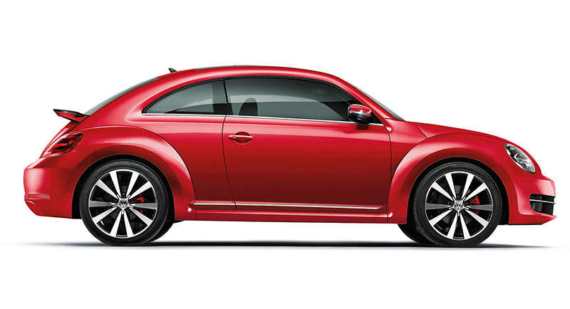 Volkswagen Beetle in Red Color