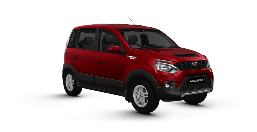 Mahindra NuvoSport Red Color