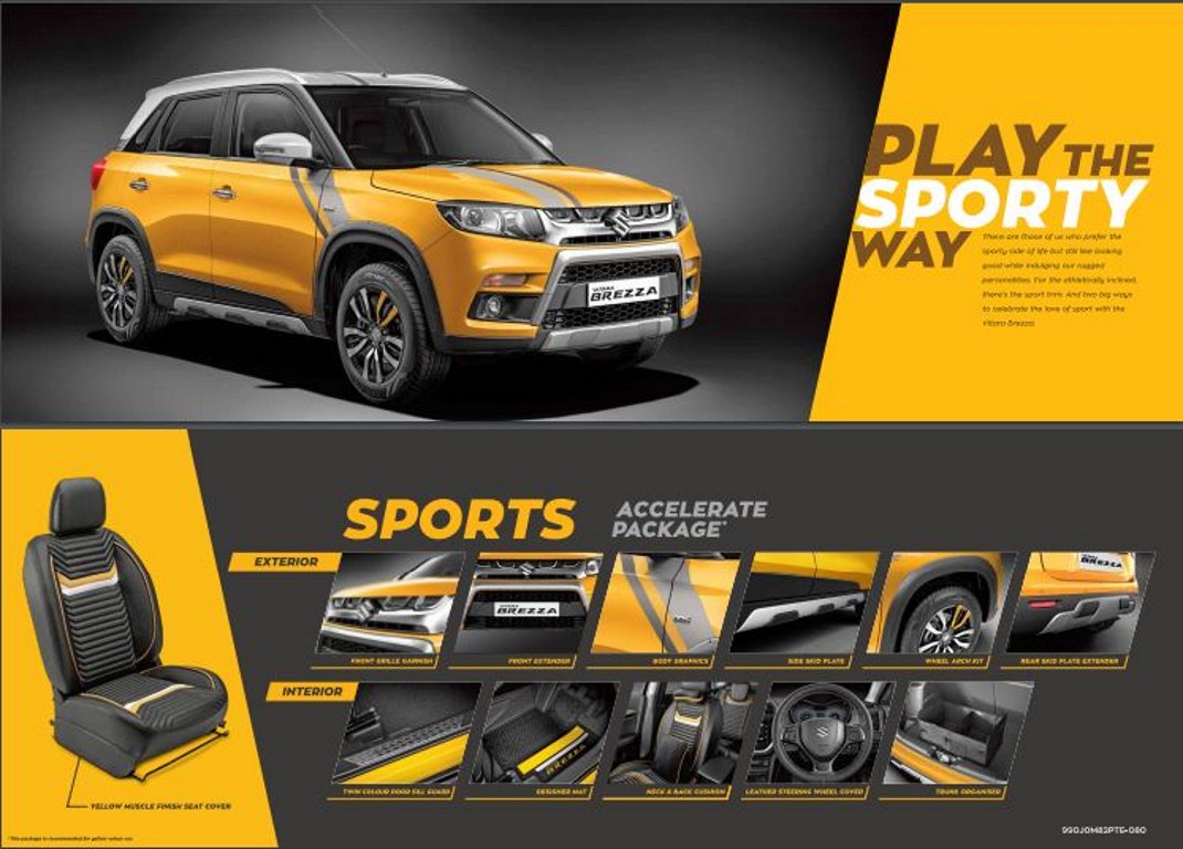 Customize Vitara Brezza with iCreate Kits from Maruti Suzuki - GaadiKey