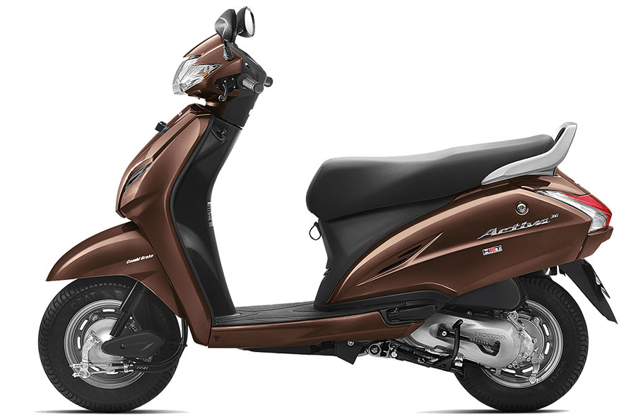 Honda Activa 3G Colors Brown White Grey Blue Red Black GaadiKey