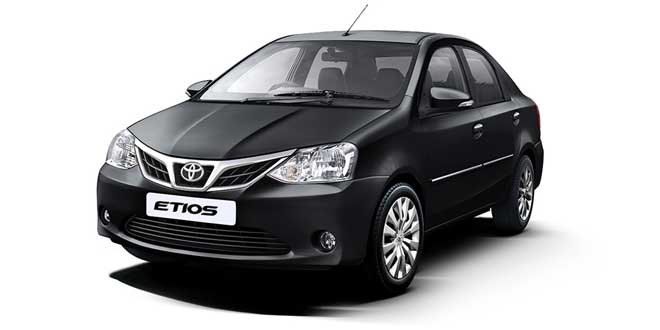 Toyota Etios Black Color Celestial Black Color