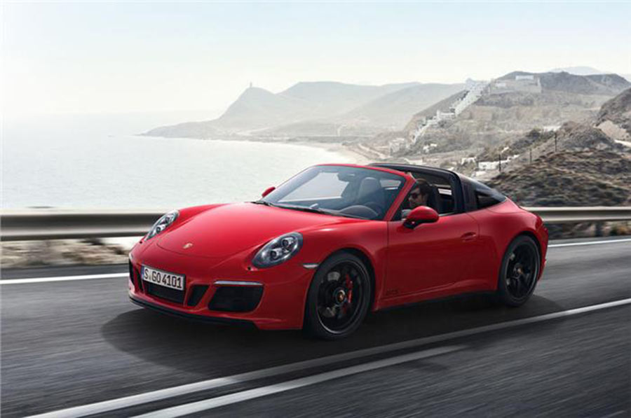 2017 Porsche 911 GTS Red Color Variant