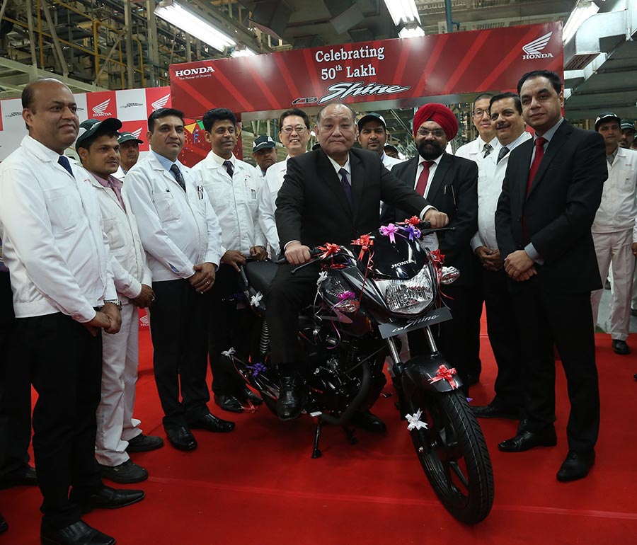 Honda CB Shine 50 lakhs Milestone
