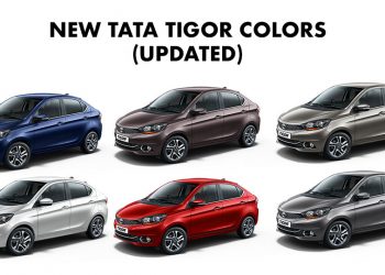 Tata TIGOR Colors: Blue, Silver, Red, White, Grey, Brown (Updated)