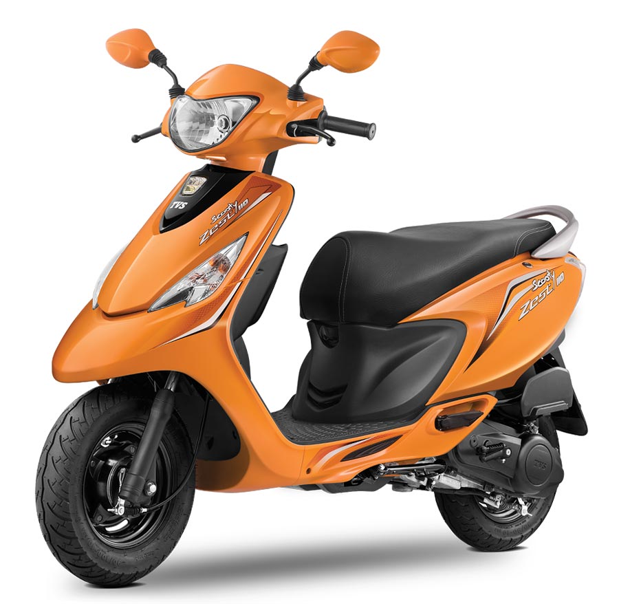Tvs Scooty Zest 110 Colors Yellow Red Black Blue Pink