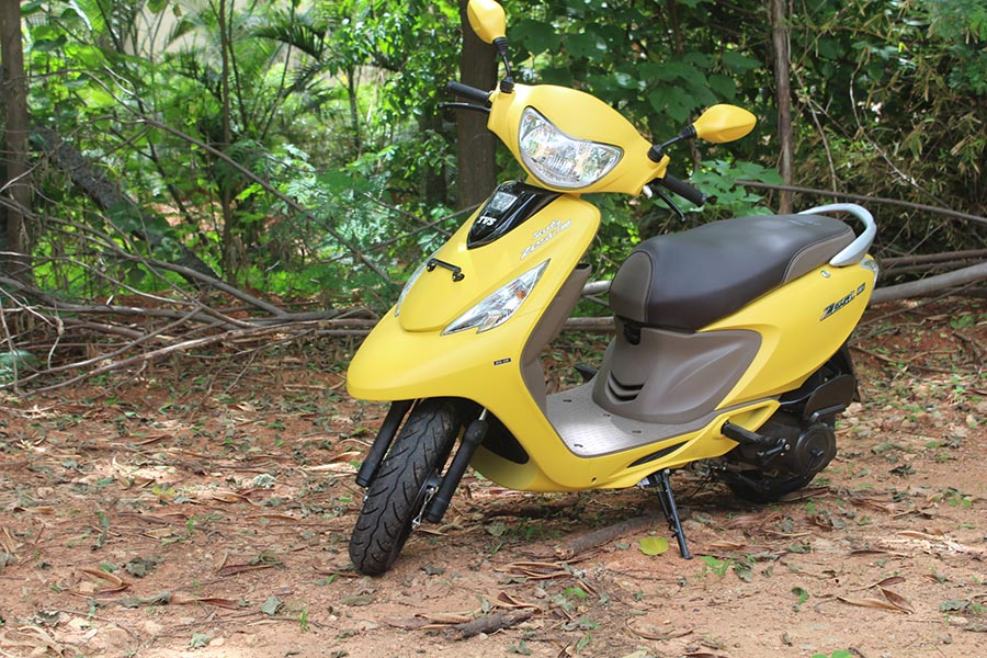 Tvs Scooty Zest 110 Review Matte Yellow Color Gaadikey