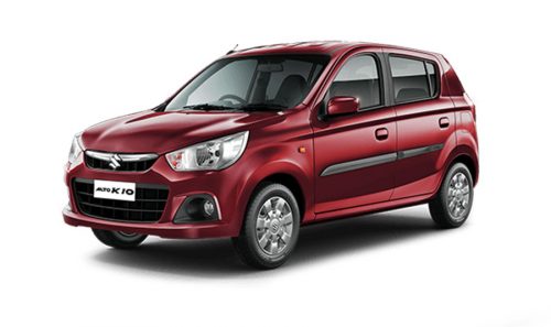 Maruti Alto K10 Colors - Silver, Red, White, Orange, Grey - Gaadikey