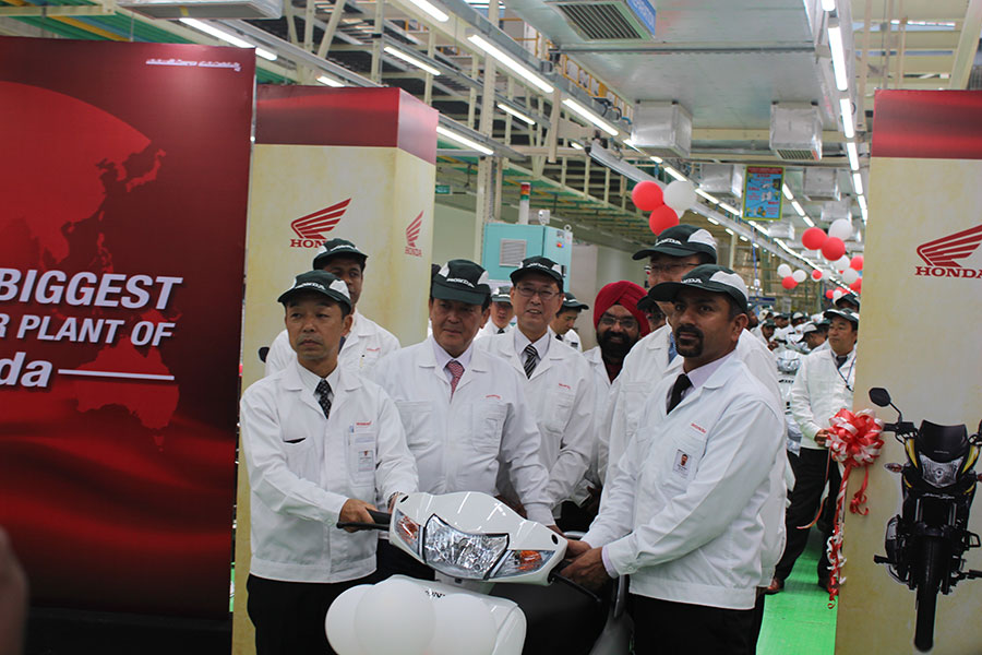 Honda 2Wheelers opens 4th assembly line at its Karnataka plant