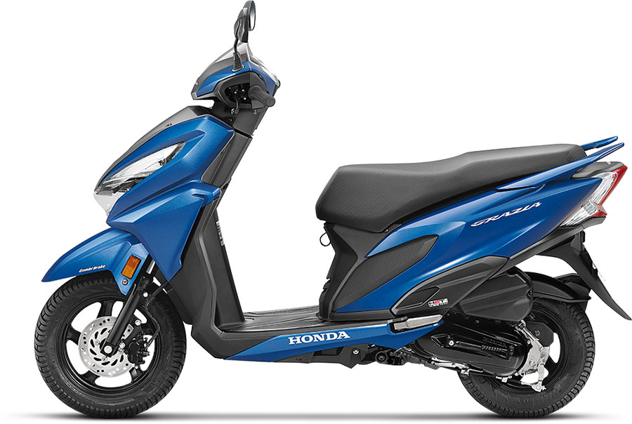 Honda Grazia Blue color - Grazia Matte Marvel Blue Color