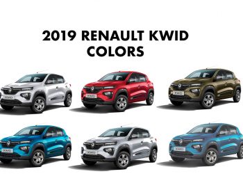 2019 Renault Kwid Colors: Blue, Red, White, Bronze, Silver, Blue