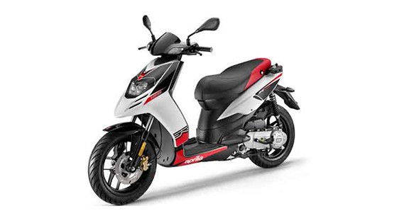 2018 Aprilia SR 150 Black with White Color (Matte Black with Glossy White)