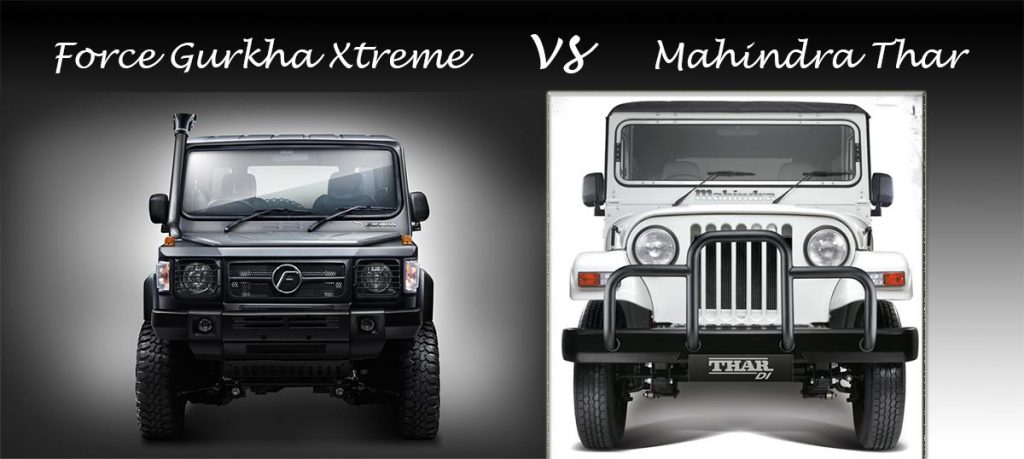 2018 Force Gurkha Xtreme Vs 2018 Mahindra Thar C -spec Comparison ...