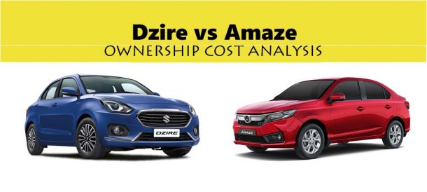 Maruti Dzire Vs Honda Amaze Maintenance Cost