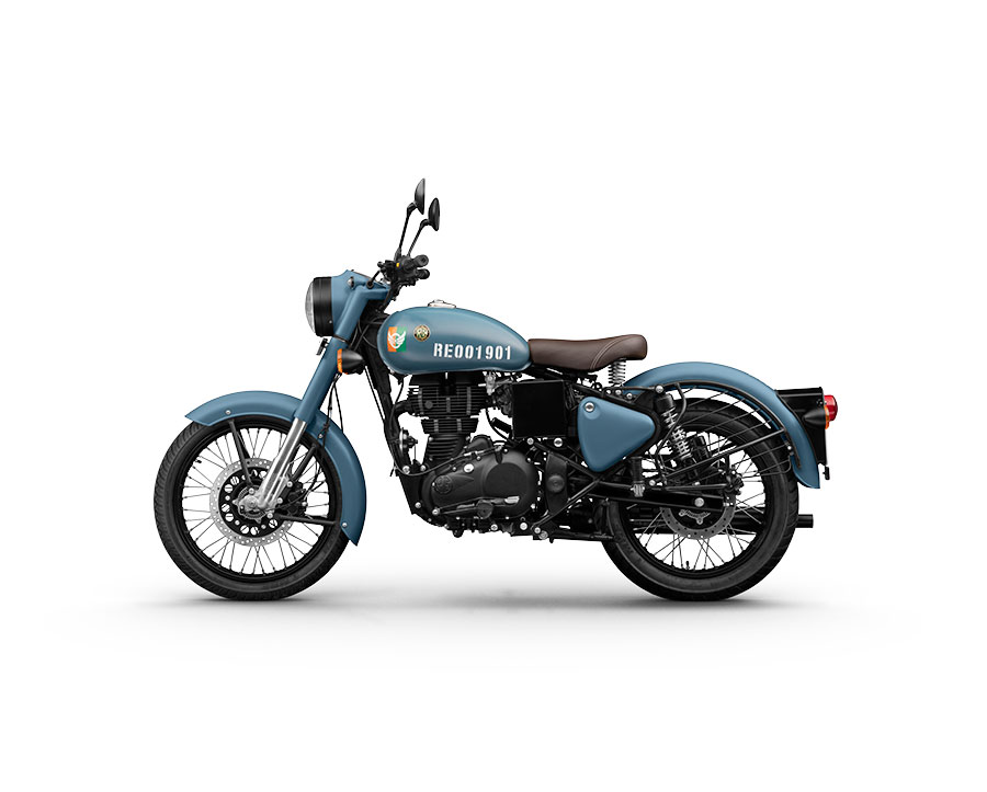 Royal Enfield Classic 350 Signals Airbourne Blue Color