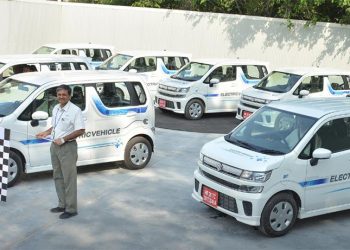 Maruti Electric Vehicle Flagged Off