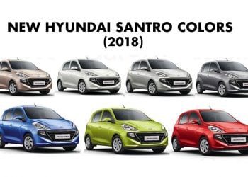 Hyundai Santro Colors: Beige, Silver, White, Blue, Red, Star Dust, Green