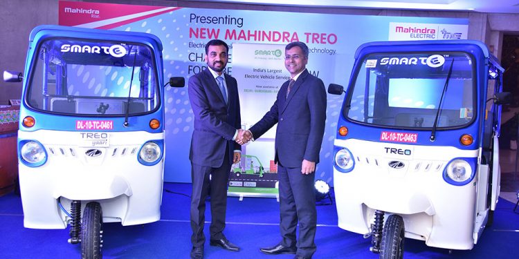 Mahindra Treo and Smart E Partnership - Mahindra partners with SmartE