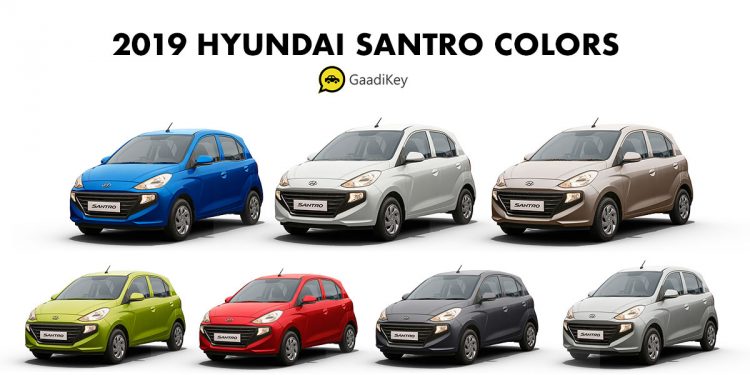 2019 Santro All Colors - 2019 Hyundai Santro Colors - 2019 Hyundai Santro All Colors