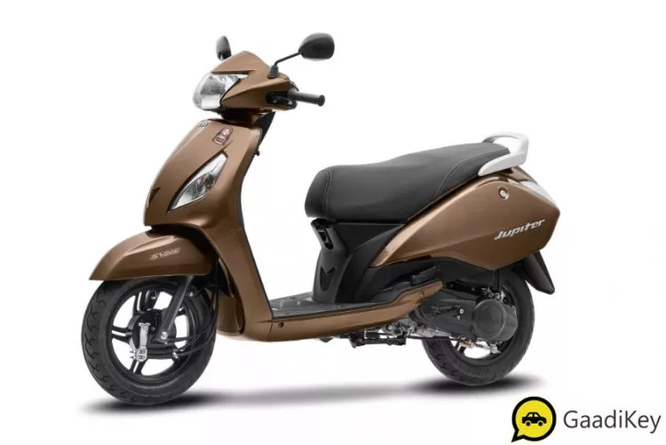 2019 TVS Jupiter Walnut Brown Color - 2019 TVS Jupiter Brown Color - 2019 Model Jupiter Brown Color