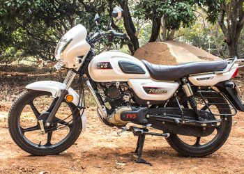 TVS Radeon Photos – Pearl White