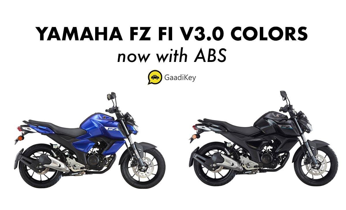 2019 Yamaha Fz V3 0 Colors Metric Black Racing Blue Fi Abs Gaadikey