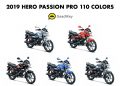 2019 Hero Passion Pro 110 Colors All Colors