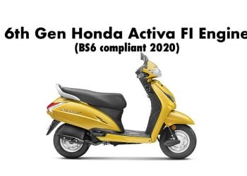 2020 model Honda Activa 6G with fuel injection engine BS6
