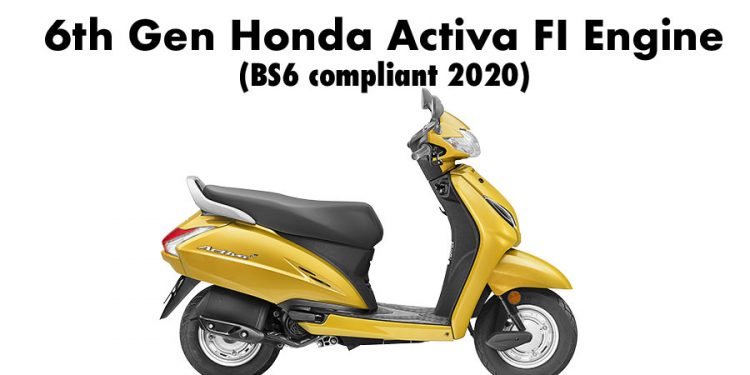 2020 model Honda Activa 6G with fuel injection engine BS6