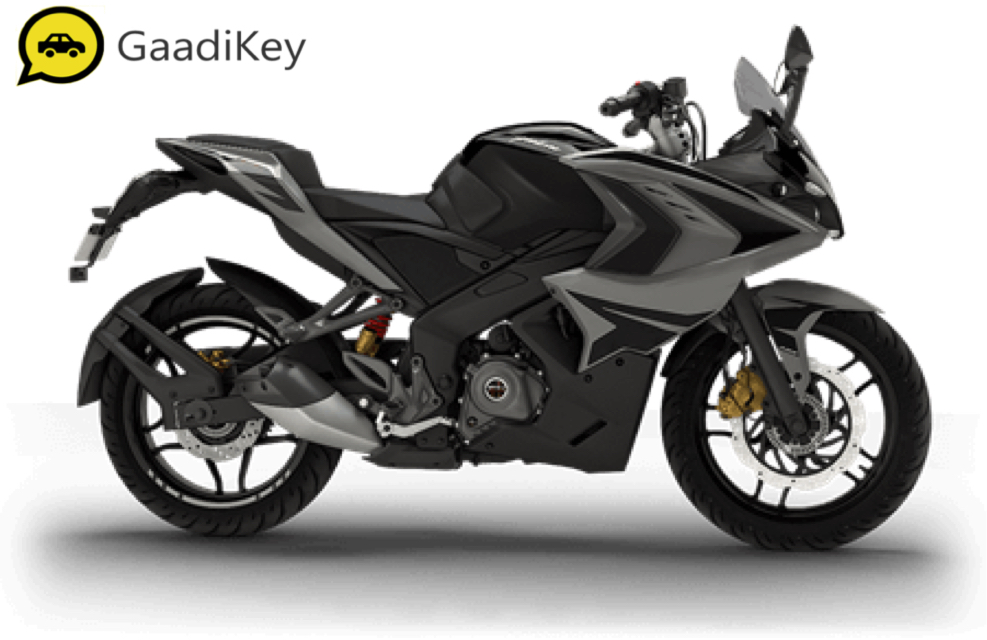 2019 Bajaj Pulsar RS200 in Graphite Black color.