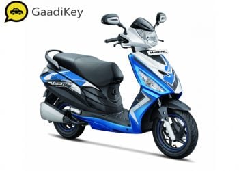 2019 Hero Maestro Edge in Active Matte Grey and Blue colour