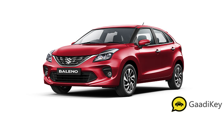2019 Baleno Phoenix Red Color option. 2019 Maruti Baleno in Pearl Phoenix Red Color variant