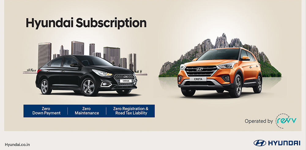 Hyundai Subscription by Revv. 