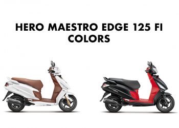 Hero Maestro Edge 125 FI Colors: White, Black