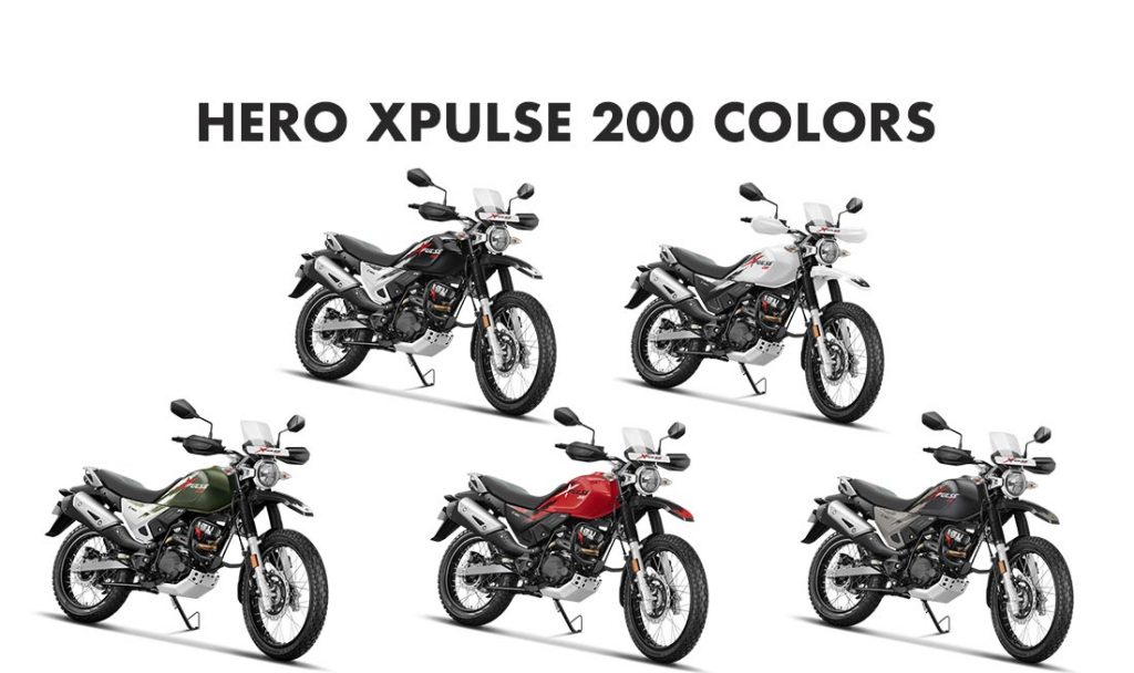 Hero XPulse 200 Colors - Hero XPulse 200 All Color Options - 2019 Hero XPulse 200 All Color options