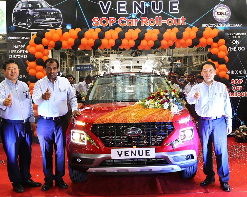 First Hyundai VENUE rolled out in India GaadiKey