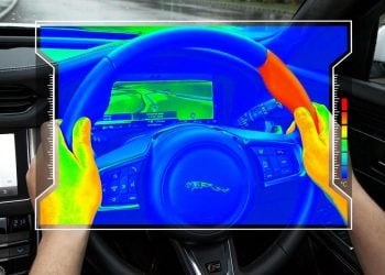 Jaguar’s Sensory steering wheel helps reduce driver distraction
