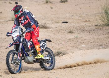 TVS Racing’s Adrien Metge Wins 2 stages of Day 1 at the Desert Storm 2019