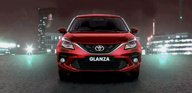 Toyota Glanza Colors: Red, Grey, Blue, Silver, White