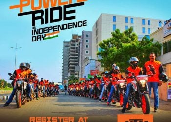 KTM Power Ride to be held on India’s 73rd Independence Day