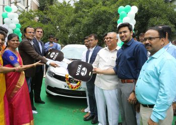 Tata Motors delivers Tigor EVs to ANP Travels in Bangalore