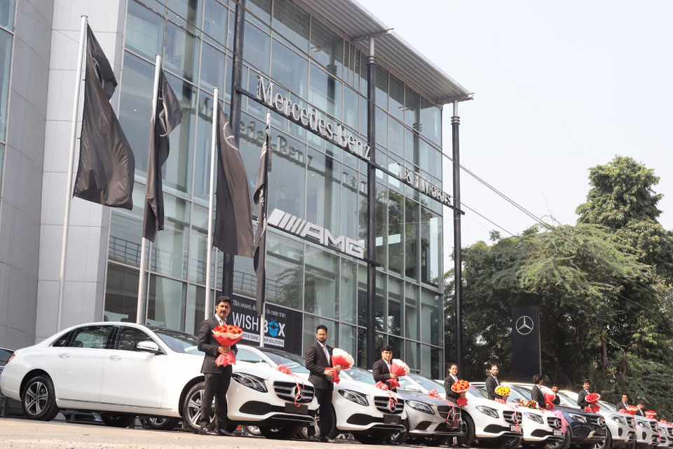 Mercedes-Benz car deliveries on Dhanteras