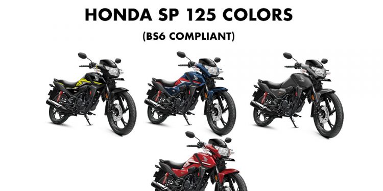 Honda Sp125 Colors Bs6 Grey Red Blue Green Gaadikey