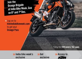 KTM announces its participation at India Bike Week 2019