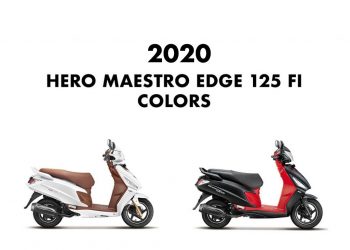 2020 Hero Maestro Edge 125 Colors (FI) : White, Red