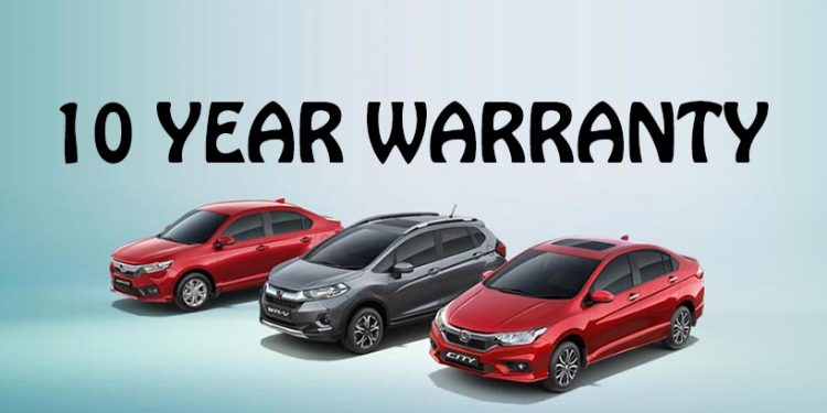 Honda Cars 10 Year Warranty