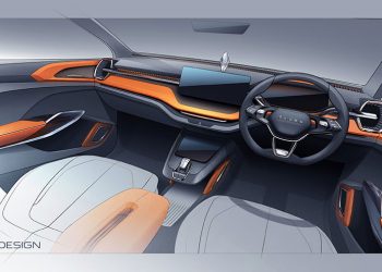 Skoda Vision IN – New compact SUV Interior Sketches Revealed
