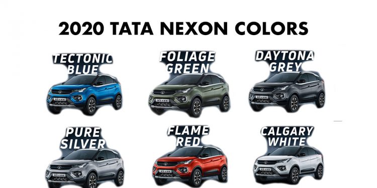 2020 Tata Nexon Colors - New Nexon 2020 Color options