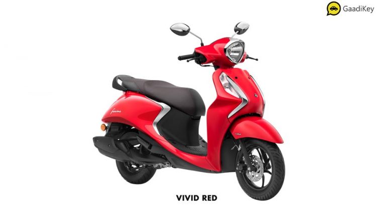 2020 Yamaha Fascino Colors (125cc FI) : Red, Yellow, Blue, Black ...